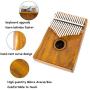 EastRock Kalimba 17 Keys Thumb Piano, with EVA High-Performance Protective Box and Hand-Rest Curve Design Kalimba,Easy to Learn Portable Instrument Gifts for Kids Adult Beginners(Mbira Acacia/Koa)