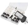Simthread 25pcs 15White + 10Black Prewound Bobbin Thread Size L (SA155) 60WT for Brother Husqvarna Pfaff Embroidery Thread Sewing Thread Machine with Clear Storage Plastic Case DIY Simthread 25pcs 15White + 10Black Prewound Bobbin Thread Size L (SA155) 60WT for Brother Husqvarna Pfaff Embroidery Thread Sewing Thread Machine with Clear Storage Plastic Case DIY