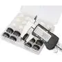 Simthread 25pcs 15White + 10Black Prewound Bobbin Thread Size L (SA155) 60WT for Brother Husqvarna Pfaff Embroidery Thread Sewing Thread Machine with Clear Storage Plastic Case DIY