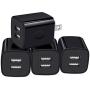 USB Wall Charger, Charger Box, NonoUV 4-Pack Dual Port Fast Charging Block Cube Plug Compatible with iPhone 11 Pro XR XS X 8 7 6 Plus, iPad, Samsung Galaxy S20+ S10 S9 Note 10 9, LG, Android, Kindle