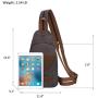 Canvas Sling Bag Small Crossbody Backpack Shoulder Casual Daypack Rucksack for Men Women Outdoor Cycling Hiking Travel