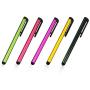 5pack Multi Color Universal Small Metal Touch Stylus Pen for Android Mobile Phone Cell Smart Phone Tablet iPad iPhone (5pack Multi Color)