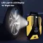Digital Tire Inflator, 12V DC Portable Air Compressor Pump for Car Tires, 150 PSI Auto Shut Off with Emergency LED Flasher, Long Cable for Car, Bicycle, Motocycle, Air Boat and Other Inflatables