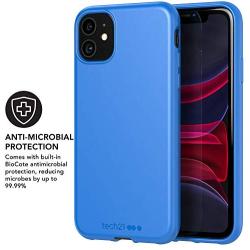 tech21 Studio Colour Mobile Phone Case - Compatible with iPhone 11 - Slim Profile with Anti-Microbial Properties and Drop Protection, Cornflour Blue, Model Number: T21-7270