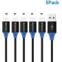 5-Pack Micro USB Cable 3FT, HOTNOW Android Charger Cable Data sync and Fast Charging Nylon Braided Cord for and sync for Micro Connector Smartphone Tablet or Devices 5-Pack Micro USB Cable 3FT, HOTNOW Android Charger Cable Data sync and Fast Charging Nylon Braided Cord for and sync for Micro Connector Smartphone Tablet or Devices