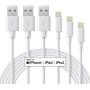 iPhone Charging Cable - MFi Certified Lightning Cable - Novtech 3Pack 3FT 6FT 9FT USB Charging Cable for iPhone 11 Pro XR Xs Max X 8Plus 7Plus 6S Plus 6 5S iPad and More - White
