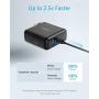USB C Charger, Anker 60W PIQ 3.0 & GaN Tech Dual Port Charger, PowerPort Atom III (2 Ports) Travel Charger with a 45W USB C Port, for USB-C Laptops, MacBook, iPad Pro, iPhone, Galaxy, Pixel and More