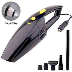 Handheld Car Vacuum Cleaner Cored High Power for Car Interior Cleaning Kit Dry Wet Lightweight Car Vac Portable 12V Black