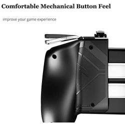 Newseego Mobile Game Controllers,[Upgrade Version] Sensitive Shoot Aim Multiple Color Combinations Gaming Grip with Gaming Trigger for Knives Out/Rules of Survival for Android & iOS-Black+White