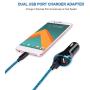 USB Type C Charger, Wall Charger, Car Charger, AndHot Dual Port Wall Adapter with Car Charger Adapter + 2Pack 6ft Fast Charging Cable Compatible with Moto Z3 Play/G6/G6 Plus/G7/G8/Z2 Force/Z4/X4/X5/Z