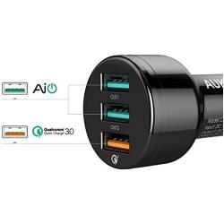 AUKEY USB Car Charger, 42W Quick Charge 3.0 Car Charger for iPhone 11/11 Pro/Xs/Max/XR, iPad Pro, Samsung Galaxy Note10+ and More