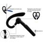 Bluetooth Headset, COMEXION Wireless Bluetooth Earpiece V4.1 Hands-Free Earphones with Stereo Noise Canceling Mic, Compatible iPhone Android Cell Phones Driving/Business/Office (Blue)