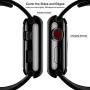 Mastten 2-Pack 38mm Case Compatible for Apple Watch Screen Protector, Full Protective Case TPU HD Ultra-Thin Cover Compatible for iWatch Series 3 2 1, Black, Clear