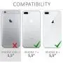 kwmobile Crossbody Case Compatible with Apple iPhone 7 Plus / 8 Plus - Clear Transparent TPU Cell Phone Cover with Neck Cord Lanyard Strap - Transparent/Light Blue kwmobile Crossbody Case Compatible with Apple iPhone 7 Plus / 8 Plus - Clear Transparent TPU Cell Phone Cover with Neck Cord Lanyard Strap - Transparent/Light Blue