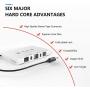Elook Car Cassette Aux Adapter Kit, with A Smartphone to 3.5 mm Headphone Jack Adapter for Car, Phone, MP3 ect. White