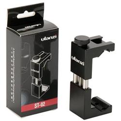 ULANZI Metal Phone Tripod Mount with Hot Shoe Mount Smartphone Video Rig Tripod Mount Adapter