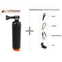 Waterproof Floating Hand Grip Compatible with GoPro Hero 8 7 6 5 4 3 3+ 2 1 Session Black Silver Camera Handler & Handle Mount Accessories Kit for Water Sport and Action Cameras (Orange)
