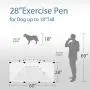 MAGINELS Pet Playpen Puppy Crate Kennel Rabbit Fence Panels Exercise Pen Cage Yard Large Portable Foldable for Small Animals Rat MAGINELS Pet Playpen Puppy Crate Kennel Rabbit Fence Panels Exercise Pen Cage Yard Large Portable Foldable for Small Animals Rat