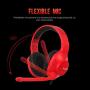 SADES Stereo Gaming Headset -Spirits- Headphones with Noise-Reduction Microphone & Control-Remote for PC Computers Laptop PS4 New Xbox One Cellphones Tablets (Red)