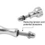 GoPro Thumb Screw Set, MEIQ 3Pcs Aluminum Thumbscrew Accessories Tripod Mount Adapter, Thumb Knob Compatible for Gopro Session, Hero 7,6,5,4,3,3+,2,1and DJI OSMO Action Cameras (Silver)