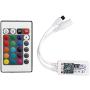 SUPERNIGHT WiFi Wireless LED Smart Controller Working with Android and iOS System Mobile Phone Free App for RGB LED Light Strips 5050 3528 LEDs 5V to 28V DC 4A Comes with One 24 Keys Remote Control