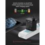 Quick Charge 3.0 Adapter, Seneo 18W Qucik USB Wall Charger for Wireless Charger, Charging Adapter for iPhone 11/Pro Max/XS XR/X/8/8P/iPad, Galaxy S10/S9/S8/Note 9/8 and More-Black