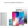 Power Bank 20000mAh,(Thinnest Aluminum)(Ultra High Capacity) BONAI External Battery Pack,4 USB Output Ports(4.8A) Portable Charger,High-Speed Charging for iPhone XS Max 8 7 Plus Samsung S9 S8 - Sliver
