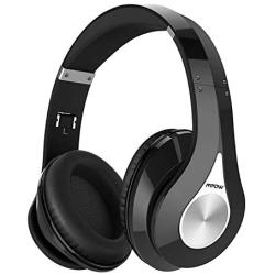 Mpow 059 Bluetooth Headphones Over Ear, Hi-Fi Stereo Wireless Headset, Foldable, Soft Memory-Protein Earmuffs, w/Built-in Mic Wired Mode, for Online Class, Home Office, PC/Cell Phones/TV