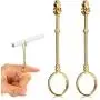 2 Pieces Holder Ring, Finger Holder Ring, Elegant Holder Ring, Lady Smoker Holder Ring, Smoke Holder for Women and Men (Gold, 0.63 Inch) 2 Pieces Holder Ring, Finger Holder Ring, Elegant Holder Ring, Lady Smoker Holder Ring, Smoke Holder for Women and Men (Gold, 0.63 Inch)