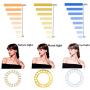 Disnadda Selfie Ring Light,3 Lighting Modes Rechargeable Clip on Selfie Fill Light with 40 Led for iPhone Laptop Android Smart Phone Photography, Camera Video, Girl Makes Up(White)