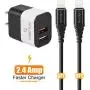 iPhone Charger with Wall Plug,CABEPOW 2Pack 6ft Lightning Cable and 12W Dual Port USB Wall Charger, 2.4A Portable Power Adapter Plug and 6 Foot iPhone Charging Cable for iPhone XS/XR/X/8/7/6S/6/Plus iPhone Charger with Wall Plug,CABEPOW 2Pack 6ft Lightning Cable and 12W Dual Port USB Wall Charger, 2.4A Portable Power Adapter Plug and 6 Foot iPhone Charging Cable for iPhone XS/XR/X/8/7/6S/6/Plus