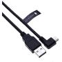 Right Angle 90 Degree Mini USB Cable Cord Compatible with Tomtom Start 25 M, Tomtom ONE 30 Series, IQR, New (v2, v3) Sat nav GPS Navigation Satellite System in Car Charging Lead (1m/3ft Black)