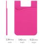 Pofesun Cell Phone Wallet, 3 Pack Cell Phone Stick on Wallet Card Holder Phone Pocket Adhesive Silicone Card Sleeve Compatible for iPhone, Samsung, Android and All Smartphones.(Blue, Pink, Green)