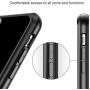 Mkeke Compatible with iPhone XR Case,Clear Anti-Scratch Shock Absorption Cover Case for iPhone XR Black