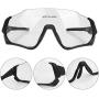 Cycling Goggles Photochromic Glasses Unisex Outdoor Sports Cycling Photochromic Goggles Sunglasses with Myopic Glasses Frame