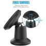 Magnetic Mount, WizGear Universal Stick On Metal Dashboard Magnetic Car Mount Holder, for Cell Phones and Mini Tablets with Fast Swift-snap Technology (Black)