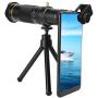EBTOOLS Mobile Telephoto Telescope with Tripod, External High-Definition Dual-Adjustable Length 38X Telescope Easy to Install, Remove and Operate for Kids/Beginners