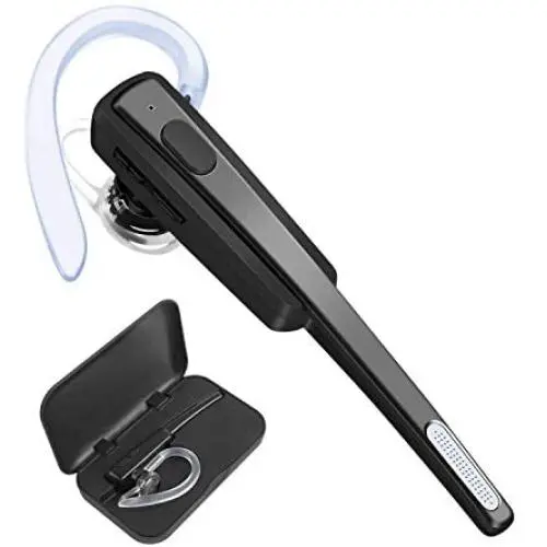 Bluetooth Headset, COMEXION Wireless Business Earpiece V4.1 Lightweight Noisy Suppression Bluetooth Earphone with Microphone for Phone/Laptop/Car (Black+Case) Bluetooth Headset, COMEXION Wireless Business Earpiece V4.1 Lightweight Noisy Suppression Bluetooth Earphone with Microphone for Phone/Laptop/Car (Black+Case)