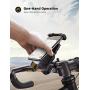 Phone Holder Mount for Bike Handlebar - Lamicall Motocycle Cell Phone Clamp, Scooter Phone Mount for iPhone 11/ iPhone 11 Pro/iPhone 11 Pro Max, Samsung S10 and More 4.7“ - 6.8" Smartphones - Yellow