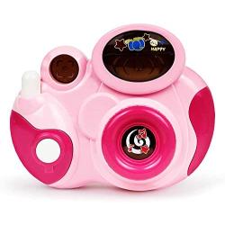 Bambiya Kids Toy Camera - Play Camera for Kids w/ Flash, Laughter Sound Effects and Fun Toddler Music - Fun Way for Young Children to Pretend to Take Pictures - for Toddlers 18+ Months