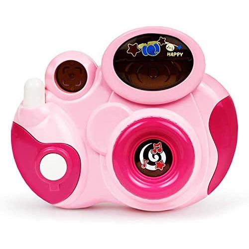 Bambiya Kids Toy Camera - Play Camera for Kids w/ Flash, Laughter Sound Effects and Fun Toddler Music - Fun Way for Young Children to Pretend to Take Pictures - for Toddlers 18+ Months