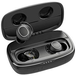 Wireless Earbuds, Mpow M30 Plus Bluetooth Earbuds 100H Deep Bass Earphones, IPX8 Waterproof Sports Earbuds, Workout Headphones with Mic, Touch Control/Mono&Twin Mode/Power Bank/USB-C Charging