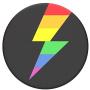 PopSockets Swappable Expanding Stand and Grip for Smartphones and Tablets - Rainbow Thunder Gloss