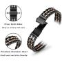 STIROLL Thin Replacement Band Compatible for Apple Watch 38mm 40mm 42mm 44mm, Stainless Steel Metal Wristband Women Men for iWatch 5/4/3/2/1 (Black+Rose Gold, 42mm/44mm)