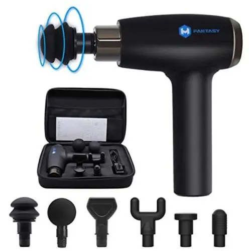 Percussion Massage Gun, Handheld Quality Electric Body Massager Sports Drill Quiet Brushless Motor, 5 Speed Levels & 6 Massage Heads, Deep Relaxation, Sore Muscle Pain Relief & Recovery Percussion Massage Gun, Handheld Quality Electric Body Massager Sports Drill Quiet Brushless Motor, 5 Speed Levels & 6 Massage Heads, Deep Relaxation, Sore Muscle Pain Relief & Recovery