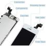 Mobkitfp for iPhone SE Screen Replacement with Camera White for A1662,A1723,A1724, Compatible with iPhone 5SE Screen Replacement Digitizer LCD Touch Display, Pre-Assembled with Camera, Ear Speaker