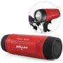 Bluetooth Bicycle Speaker Zealot S1 4000mAh Power Bank Waterproof Speakers with Full Outdoor Accessories(Bike Mount, Carabiner.)(Red)