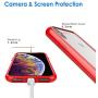 JETech Case for Apple iPhone Xs Max 6.5-Inch, Shock-Absorption Bumper Cover, Red