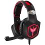 Raikken Stereo Gaming Headset PS4, Xbox One, PC Compatible with Mic, Noise Cancelling Gaming Headphones with LED Lights, High Performance Flip Microphone, Supports Nintendo Switch & Playstation 4 Pro