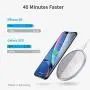 [Upgraded] ESR Wireless Charger, Metal Frame Ultra-Thin Fast Charging Pad, 7.5W for iPhone SE/11/11 Pro/11 Pro Max, 10W Fast Charging for Galaxy S20/S20 Ultra/Note10, Pixel 3/4, No AC Adapter, Silver